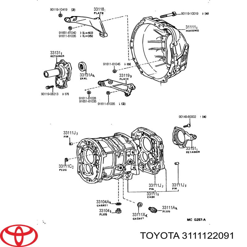 3111122091 Toyota