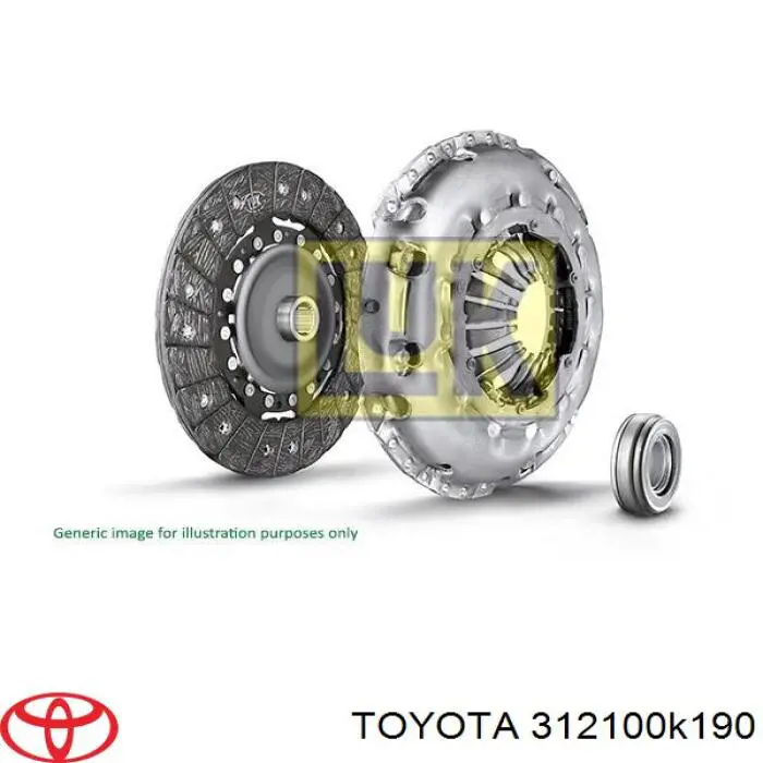 Plato de presión del embrague TOYOTA 312100K190