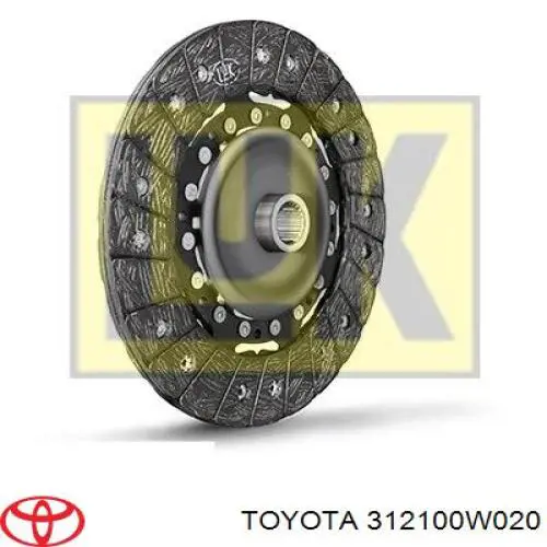 312100W020 Toyota plato de presión del embrague