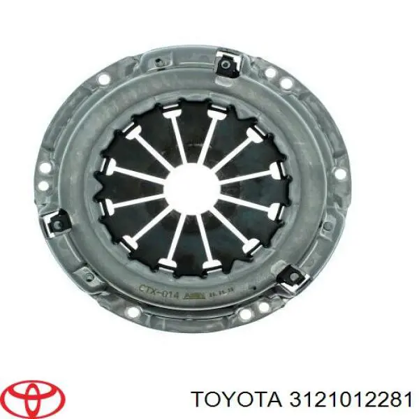 3121012281 Toyota plato de presión del embrague