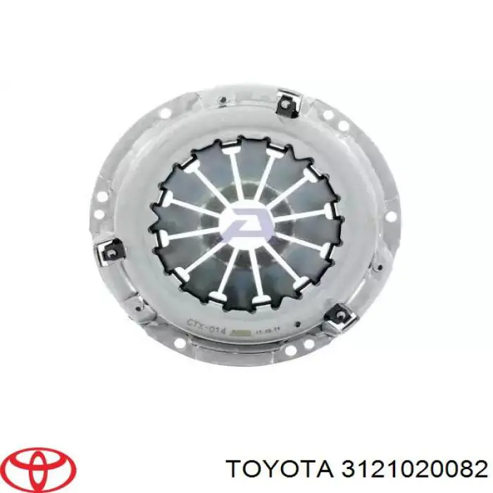 3121020082 Toyota plato de presión del embrague