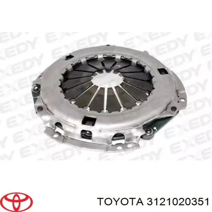 3121020351 Toyota plato de presión del embrague