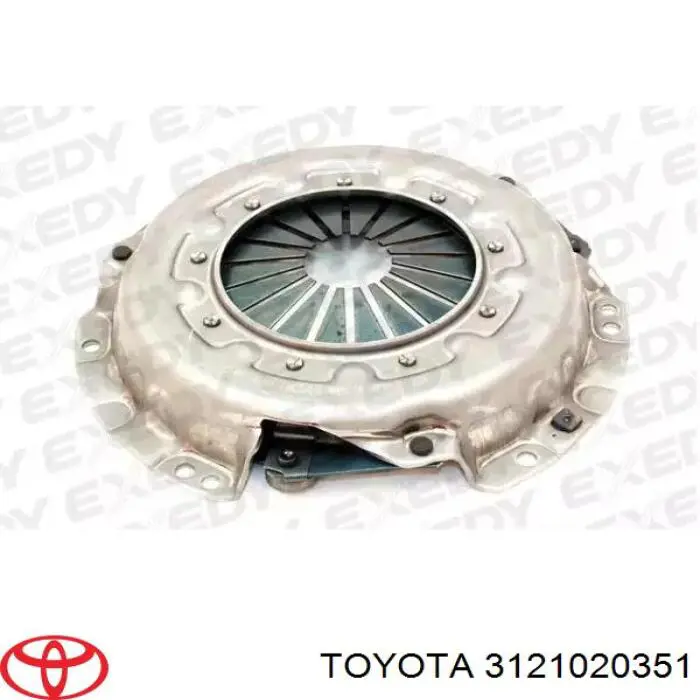 Plato de presión de embrague 3121020351 Toyota