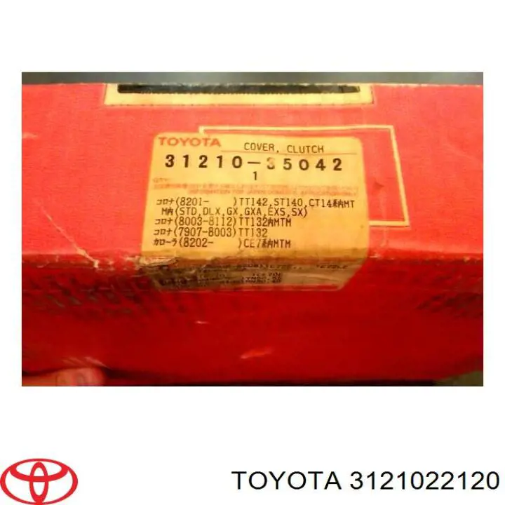 3121035080 Toyota plato de presión de embrague