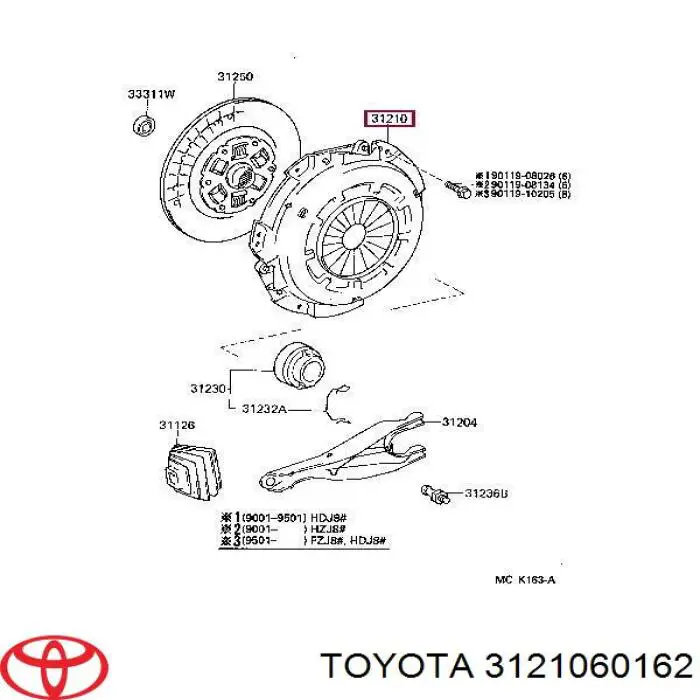 3121060162 Toyota