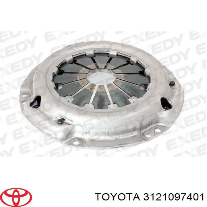 3121097401 Toyota plato de presión del embrague