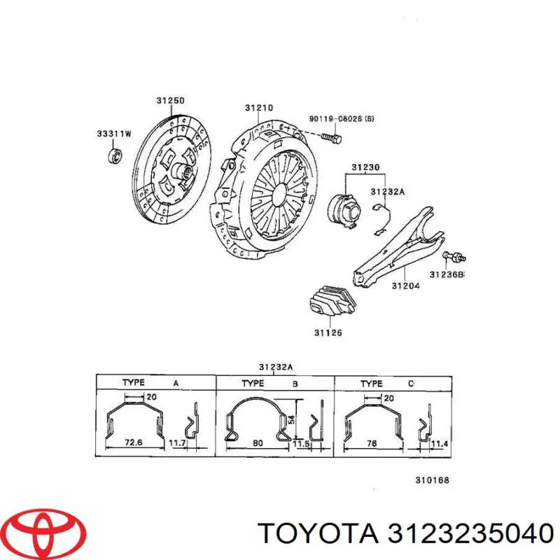 3123235040 Toyota