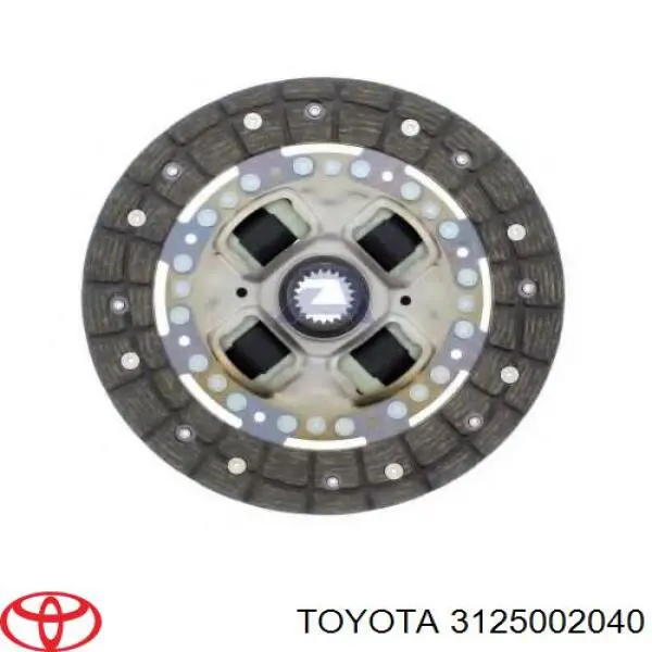 3125002040 Toyota disco de embrague