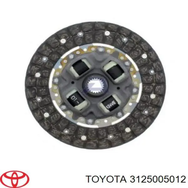3125005012 Toyota disco de embrague