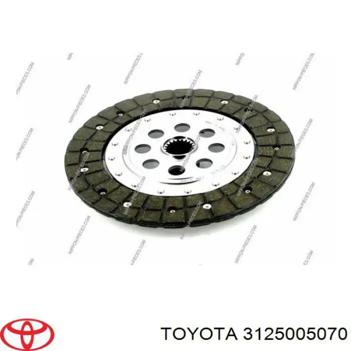 3125005070 Toyota disco de embrague