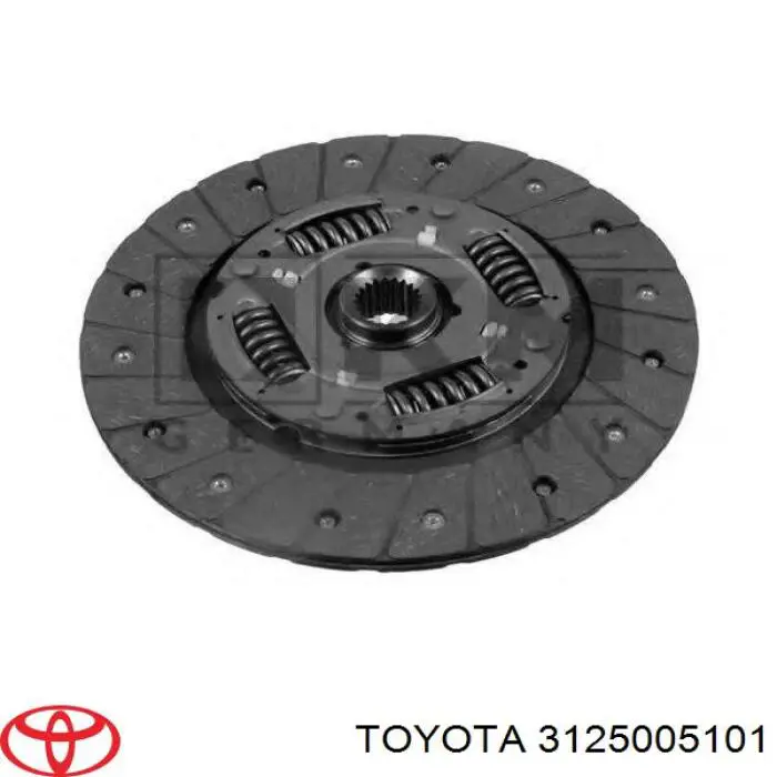 3125005101 Toyota disco de embrague