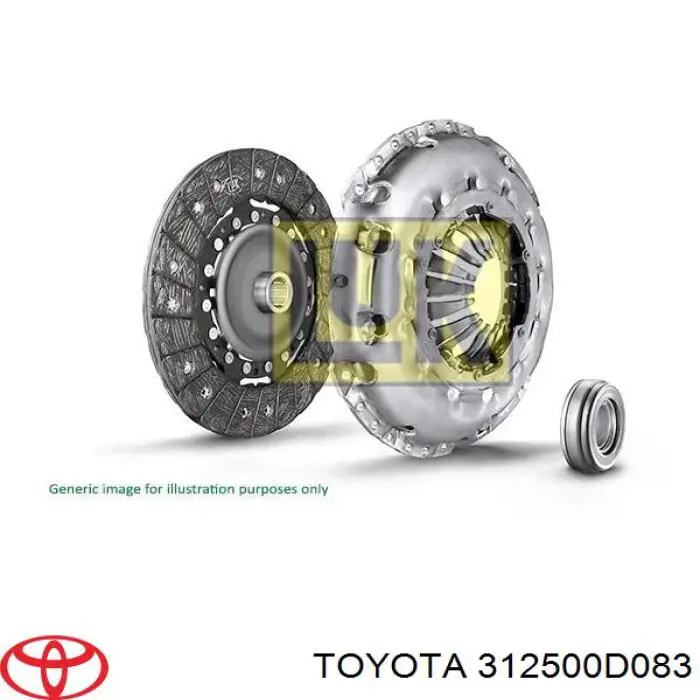 312500D083 Toyota disco de embrague