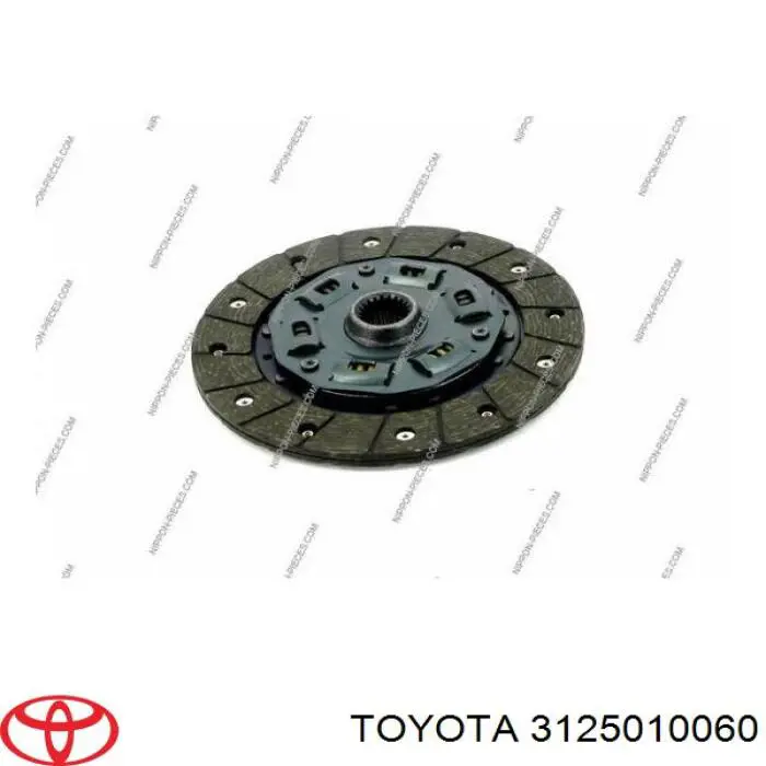 3125010062 Toyota disco de embrague