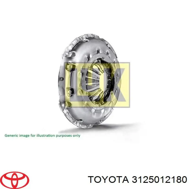 Disco de embrague 3125012180 Toyota