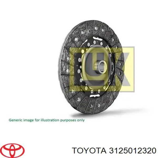 3125012320 Toyota disco de embrague