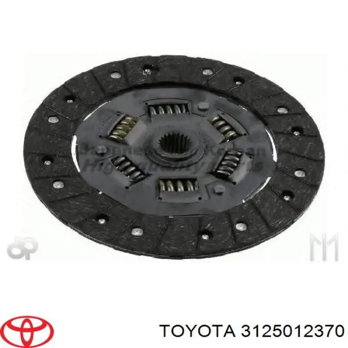 3125012370 Toyota disco de embrague