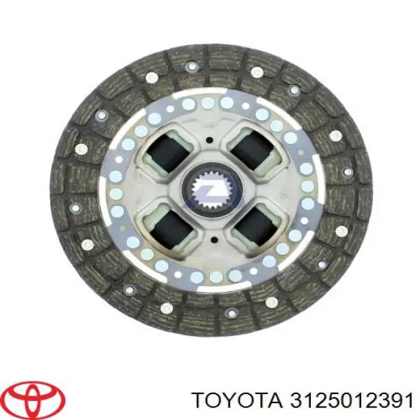3125012391 Toyota disco de embrague