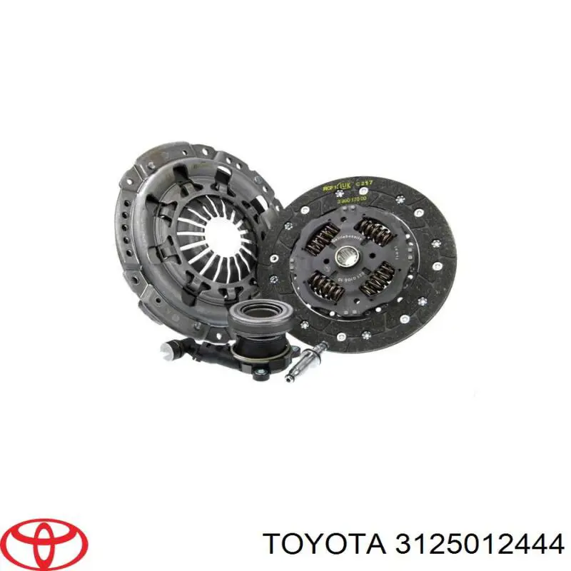 3125012444 Toyota kit de embrague (3 partes)