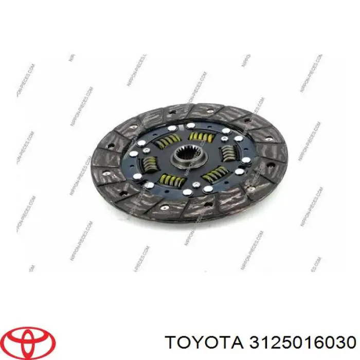 3125016030 Toyota disco de embrague