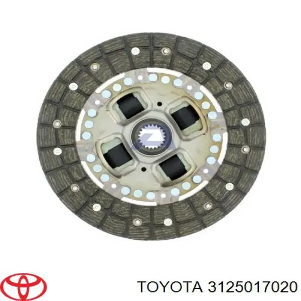 3125017020 Toyota disco de embrague