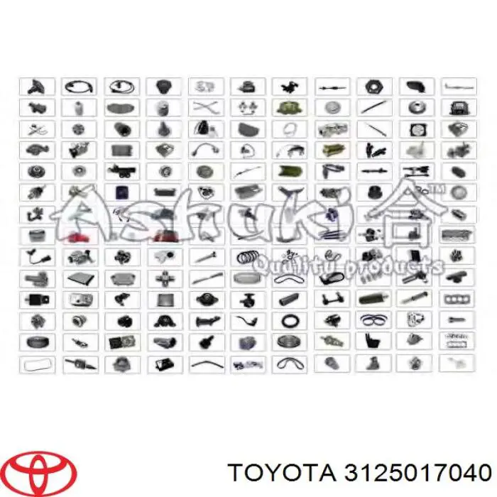 3125017040 Toyota disco de embrague