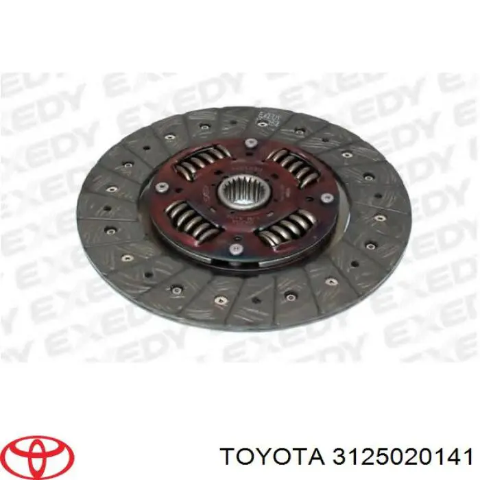 3125020141 Toyota disco de embrague