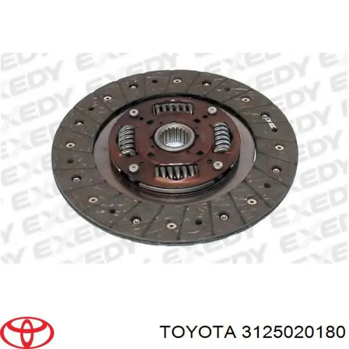 3125020180 Toyota disco de embrague