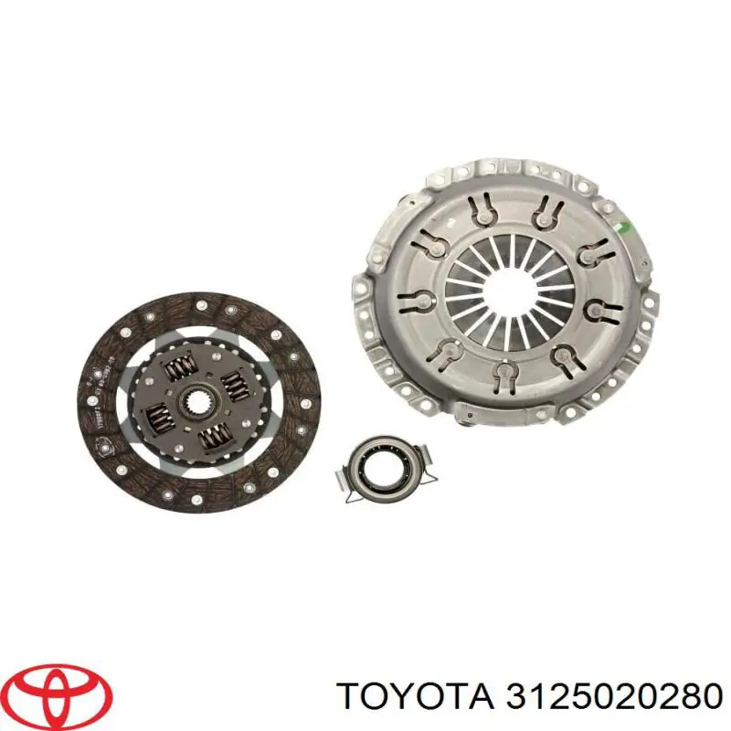 Disco de embrague 3125020280 Toyota