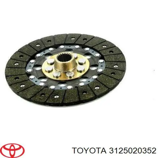 Disco de embrague 3125020352 Toyota