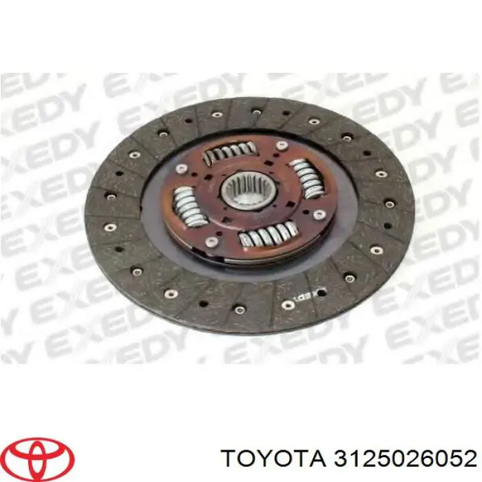 3125026052 Toyota disco de embrague