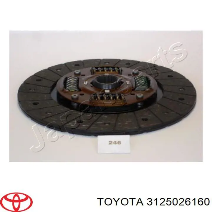 3125026160 Toyota disco de embrague