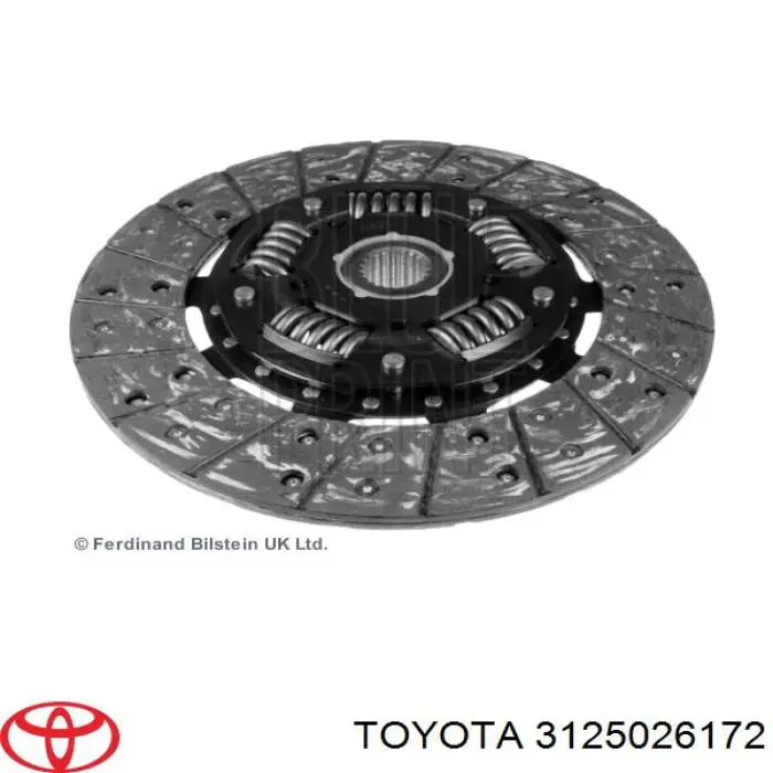 Disco de embrague 3125026172 Toyota