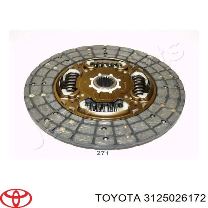3125026172 Toyota disco de embrague