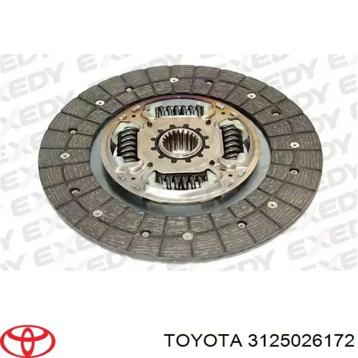 Disco de embrague 3125036431 Toyota