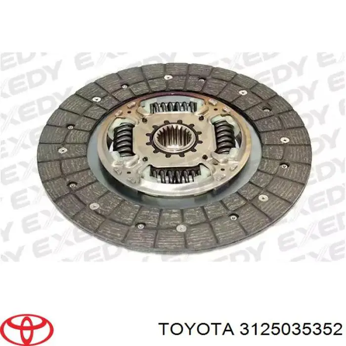 312503535284 Toyota disco de embrague