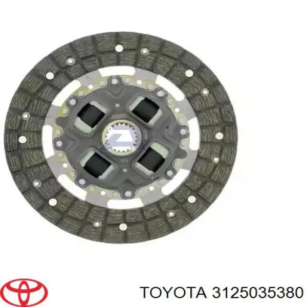 3125035380 Toyota disco de embrague