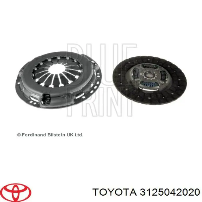 Disco de embrague 3125042021 Toyota