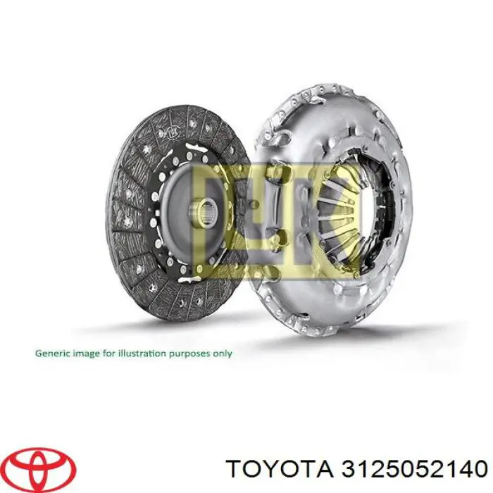 3125052141 Toyota disco de embrague