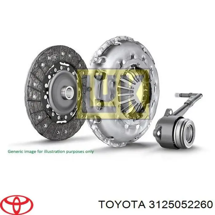 3125052260 Toyota disco de embrague