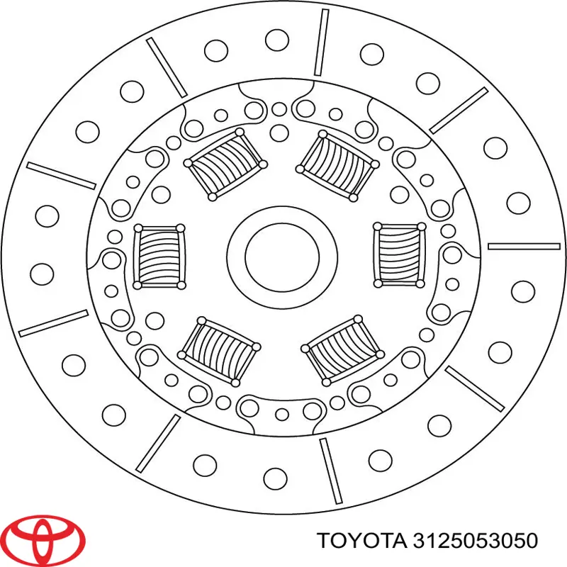 3125053050 Toyota Disco de embrague