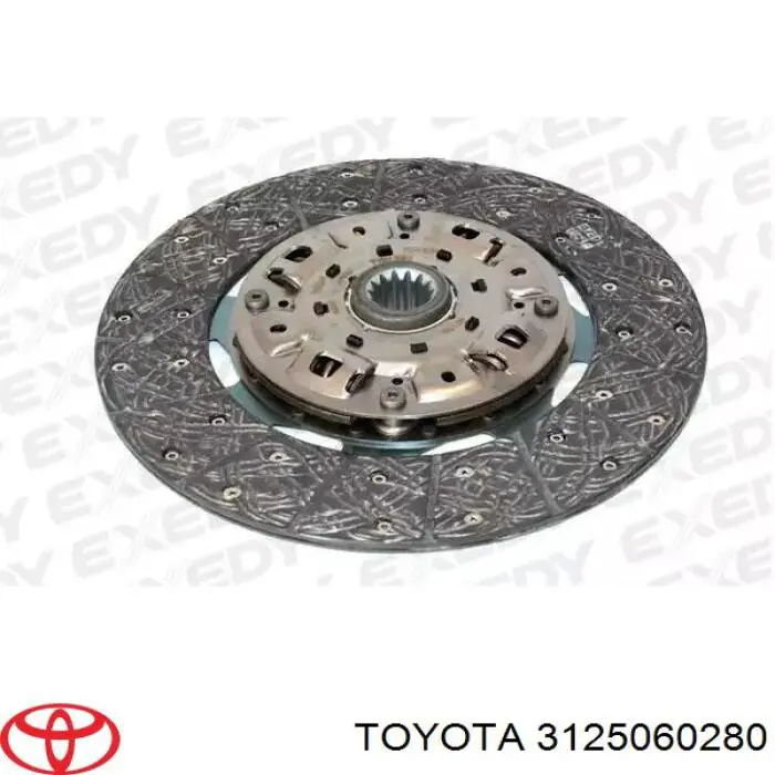 3125060280 Toyota disco de embrague