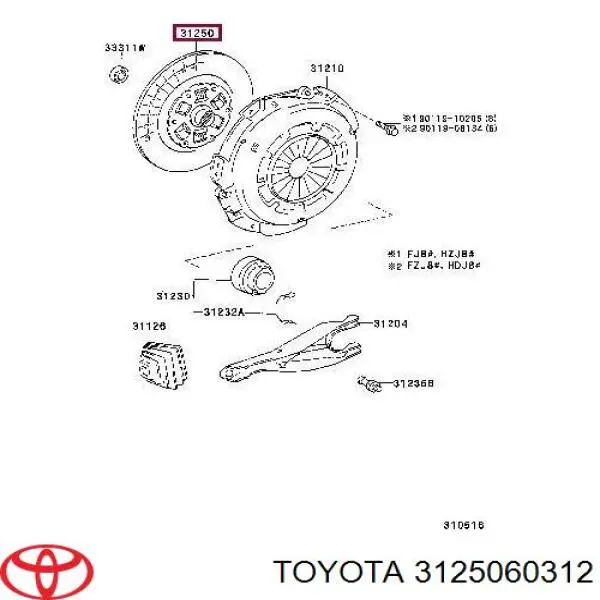 Disco de embrague Toyota 3125060401 precio, desde 257,83 EUR