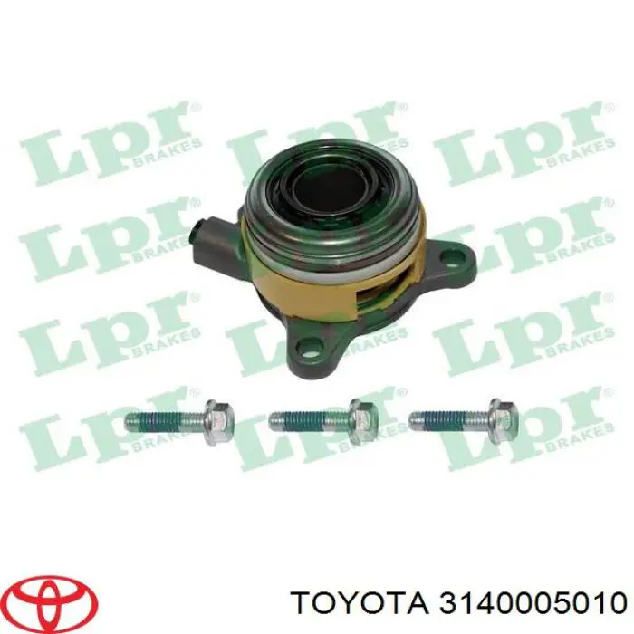 Cilindro esclavo de el embrague cojinete de liberacion Toyota 3140059015