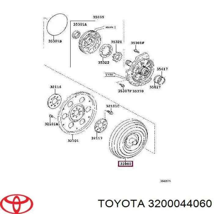 Convertidor de par Toyota 3200044060 precio, desde 2066,66 EUR