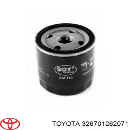 Filtro de aceite 326701262071 Toyota