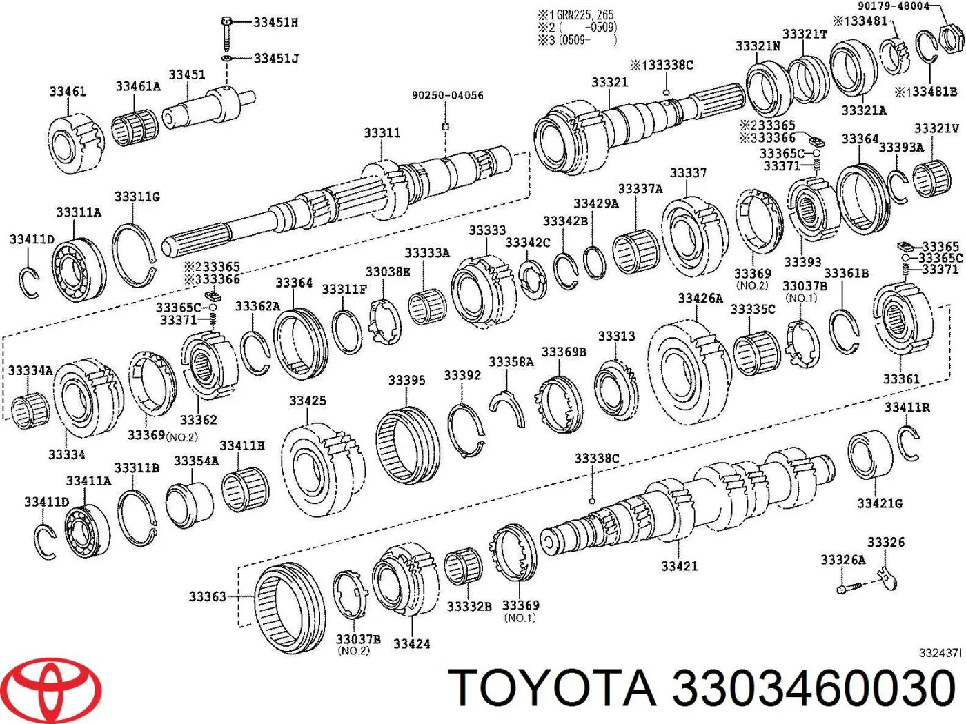  Toyota 3303460030 precio, desde 356,08 EUR