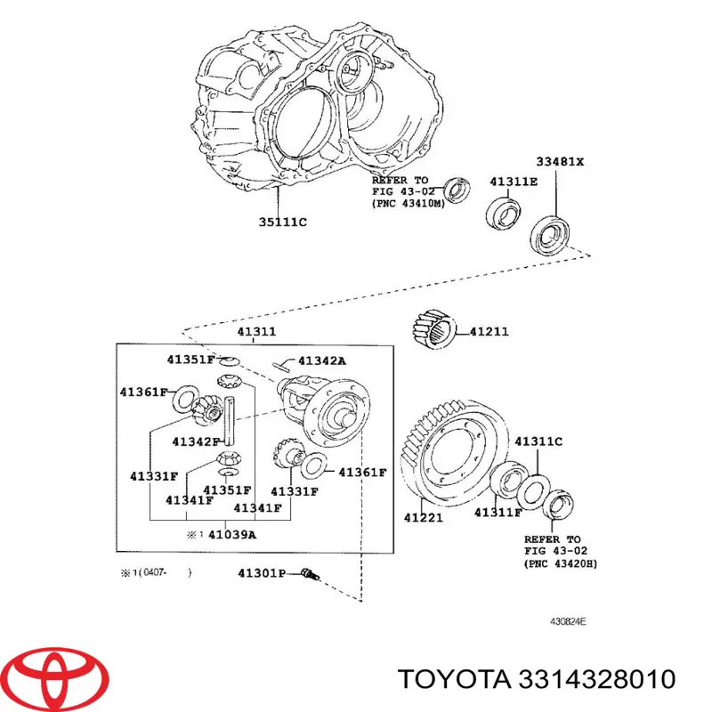 3314328010 Toyota