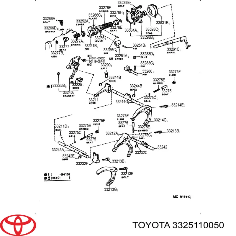  Toyota 3325110050 precio, desde 57,17 EUR