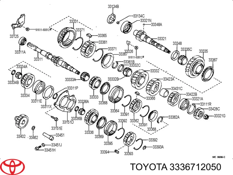 Anillo sincronizador Toyota 3336712050 precio, desde 72,56 EUR