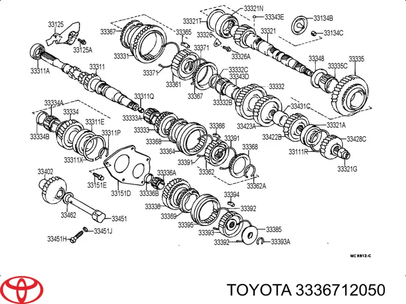 Comprar 3336712050 Toyota Anillo sincronizador
